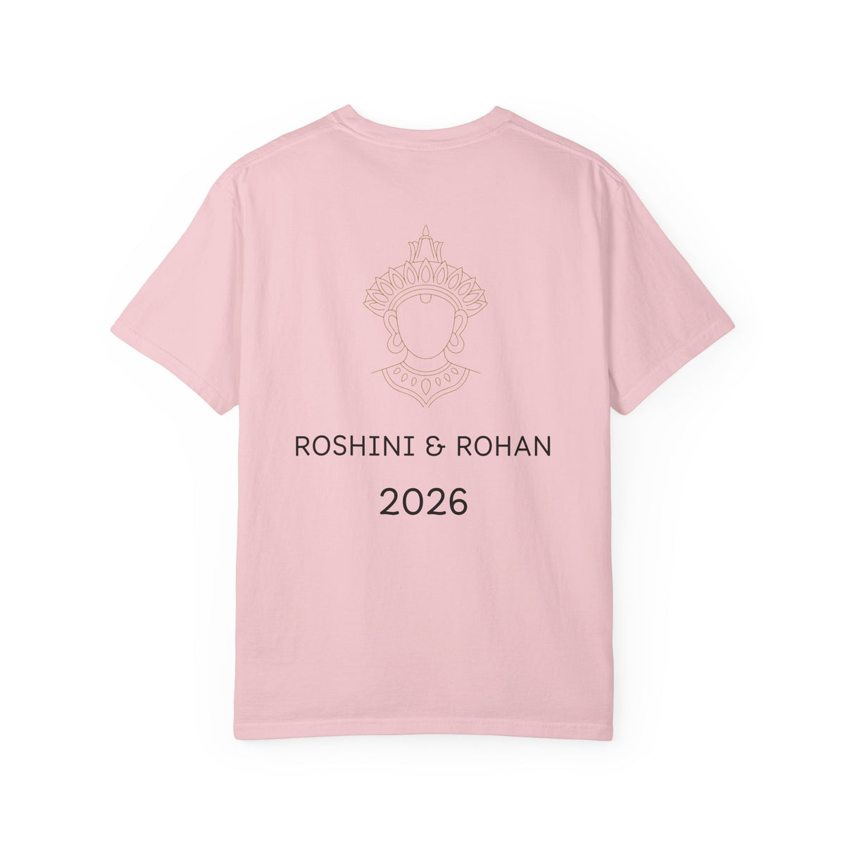 Sri Lanka Destination Wedding T-Shirt — "First Wedding Sri Lanka" Couple Tee (Roshini & Rohan 2026)