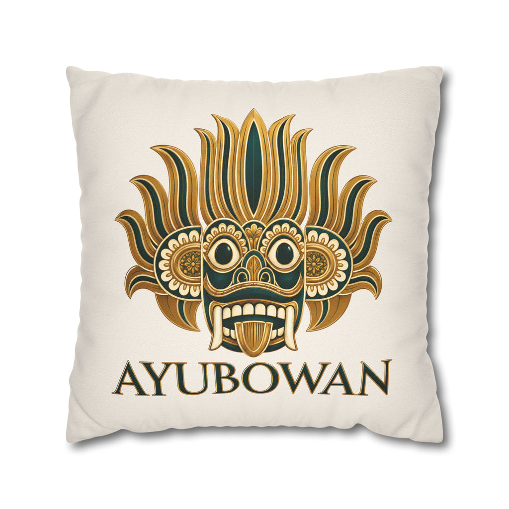 Sri Lankan Gift Pillowcase – Ayubowan Mask Cushion Cover