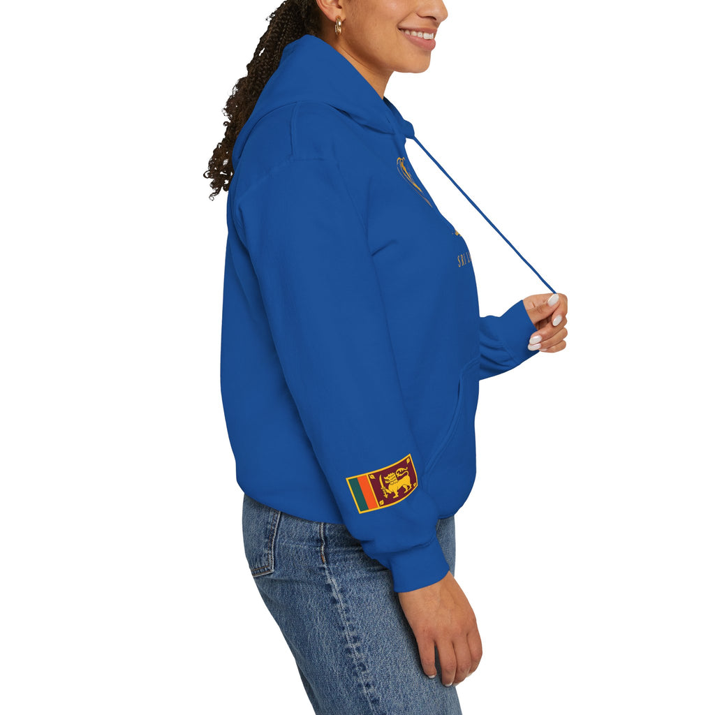 Sri Lanka Elephant Unisex Hoodie Gold Heritage Design
