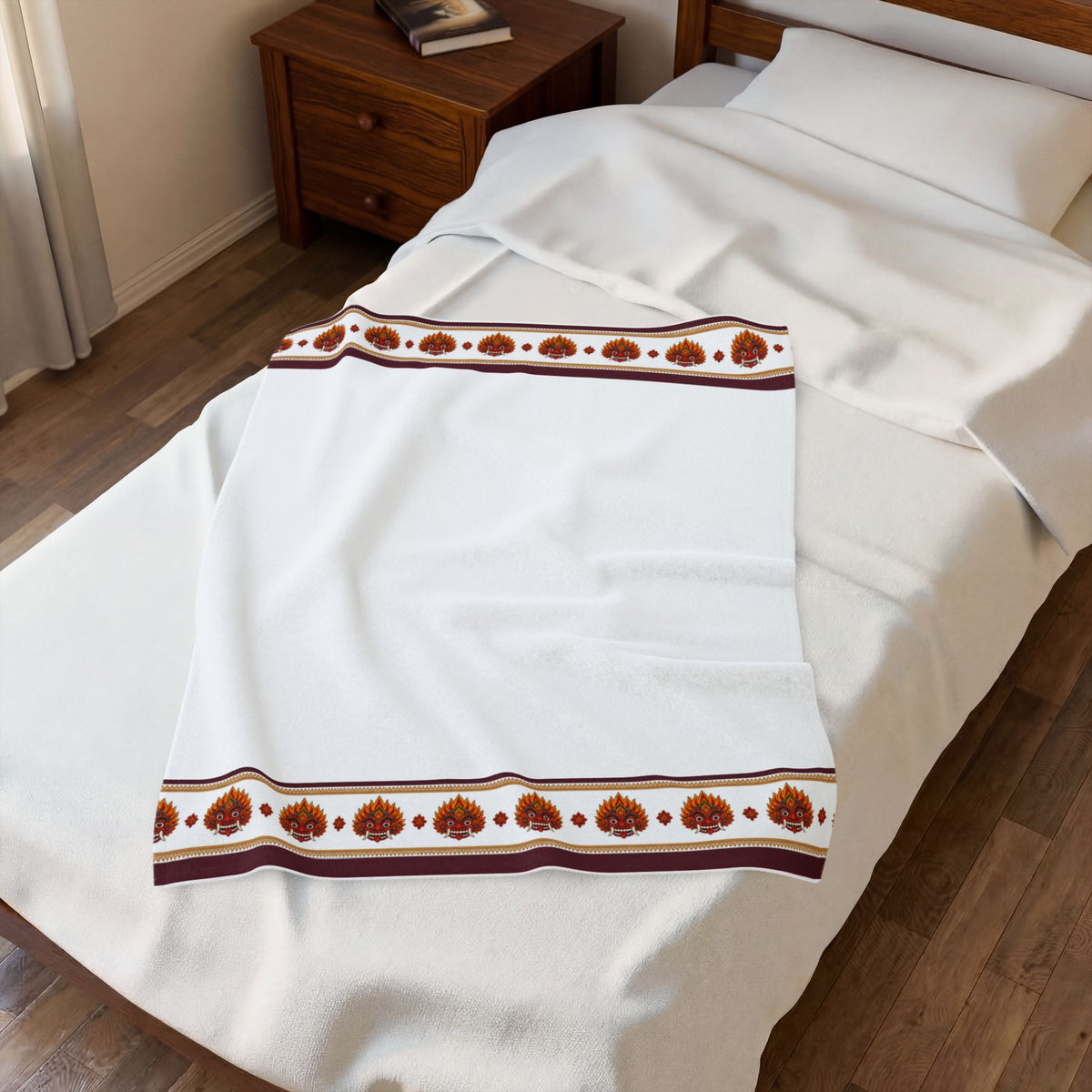 Raksha Mask Blanket Velveteen Plush