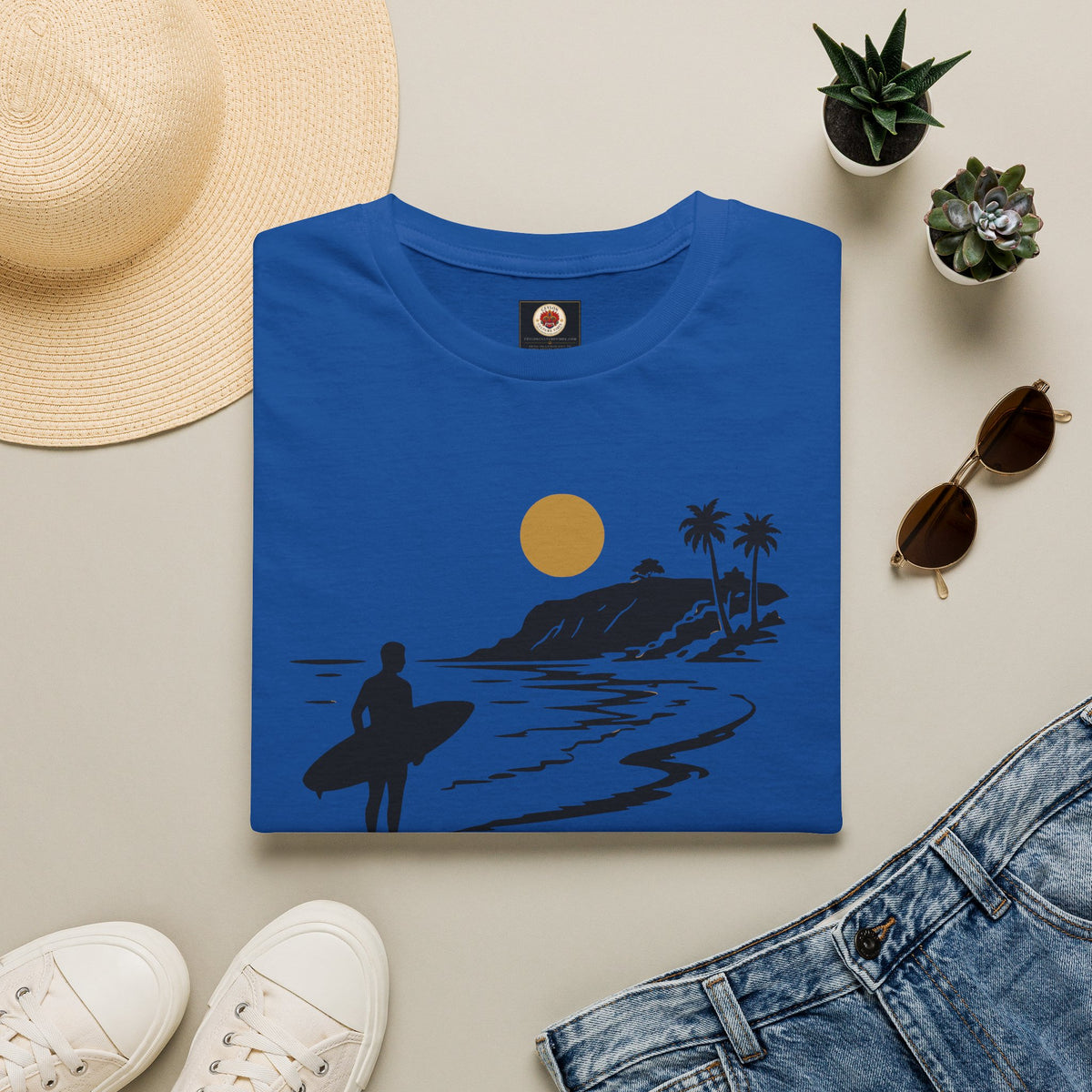 Sri Lanka Surf  Unisex T-Shirt  Surf Explore Repeat Beach Tee