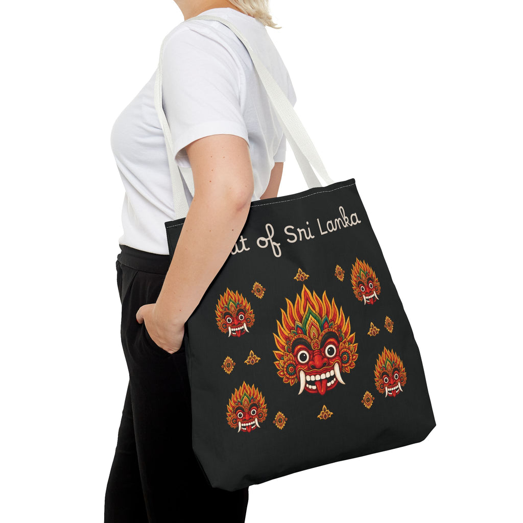 Sri Lankan Gift Tote Bag Spirit of Sri Lanka Raksha Mask Design
