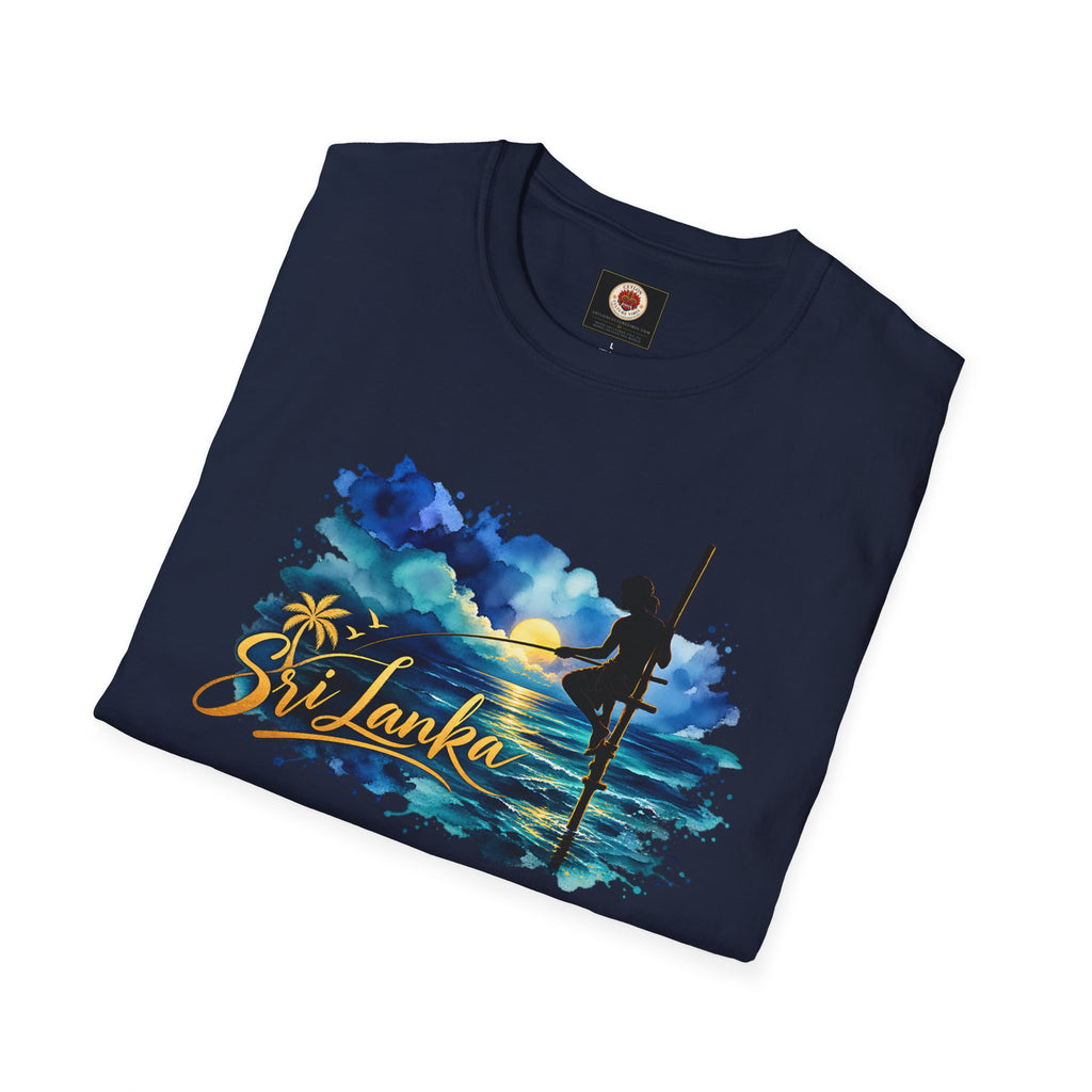 Sri Lanka Watercolor Surf T-Shirt
