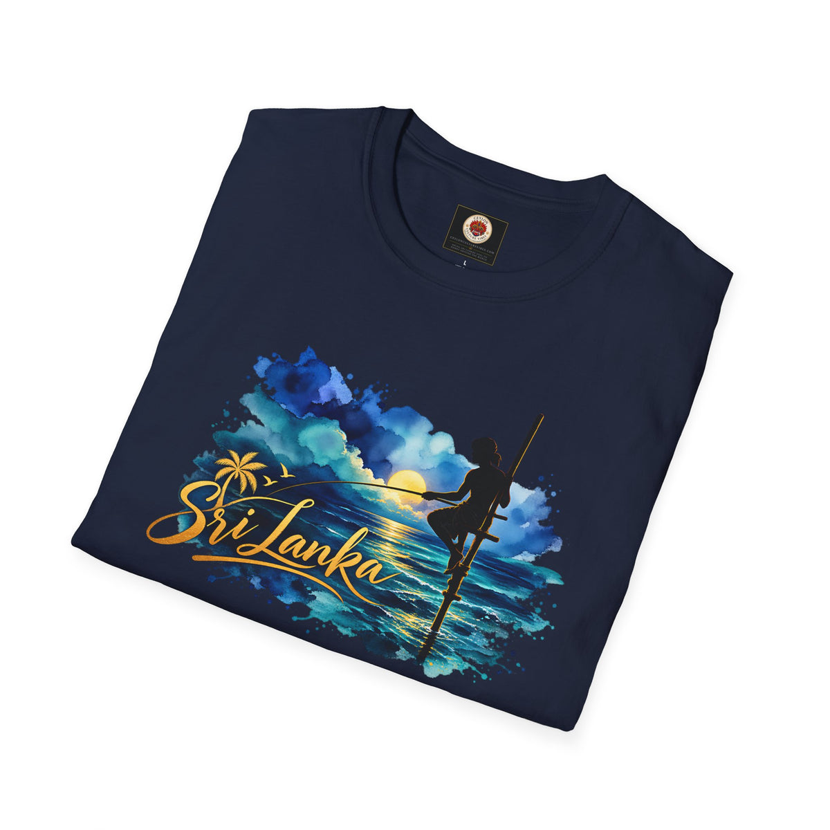 Sri Lanka Watercolor Surf T-Shirt