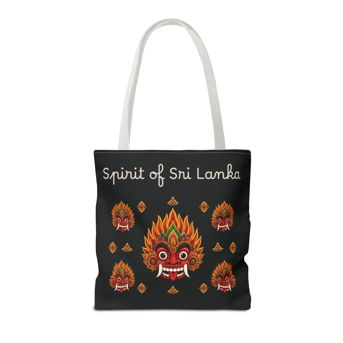 Sri Lankan Gift Tote Bag Spirit of Sri Lanka Raksha Mask Design