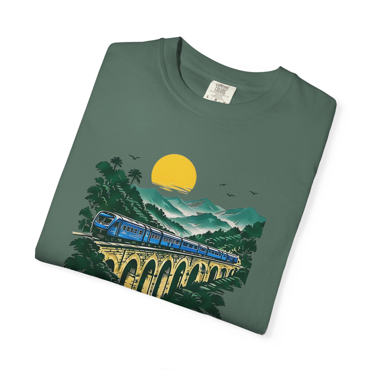 Sri Lanka Nine Arch Bridge Unisex T-Shirt Vintage Railway Tee