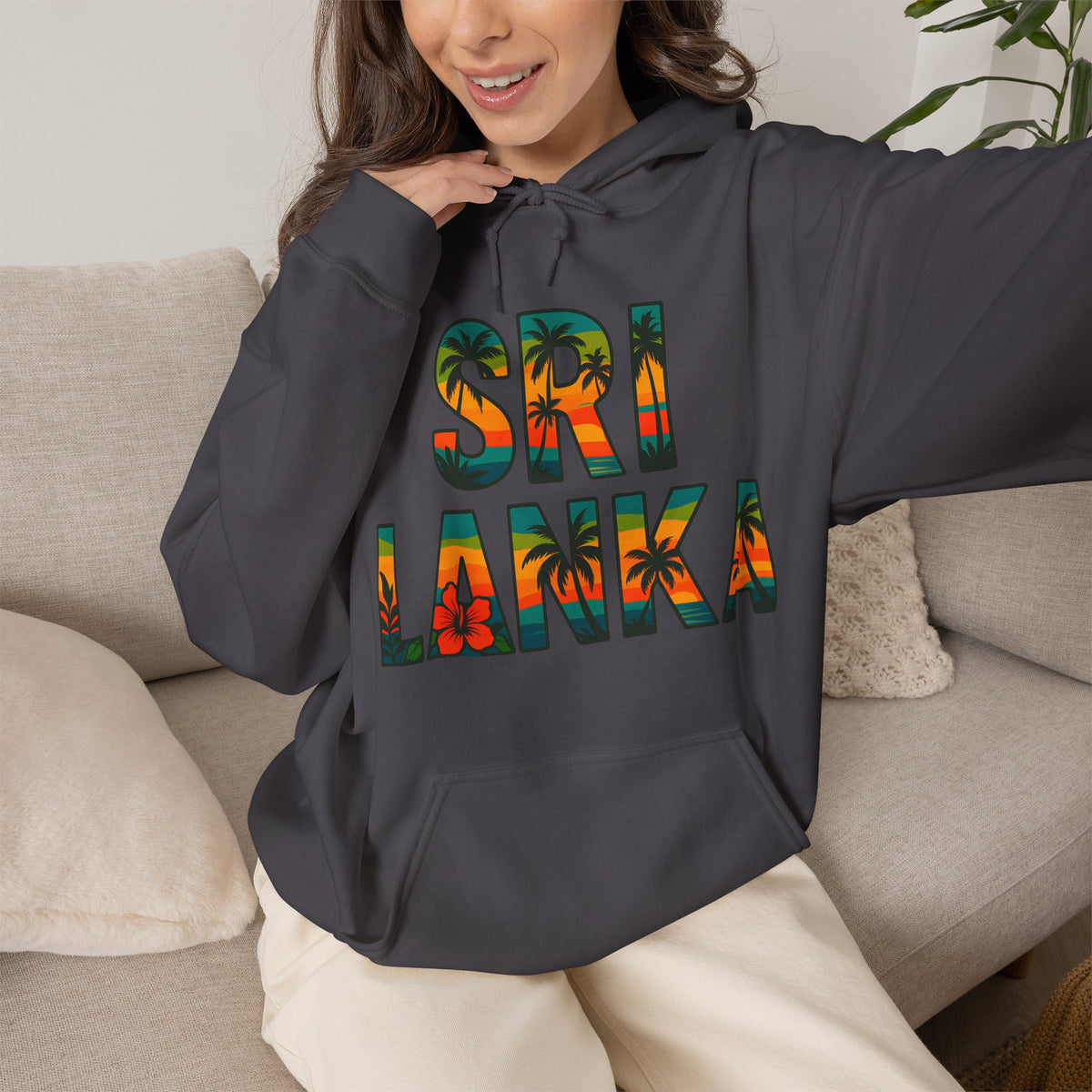 Sri Lanka Tropical Graphic Hoodie | Unisex Heritage Gift