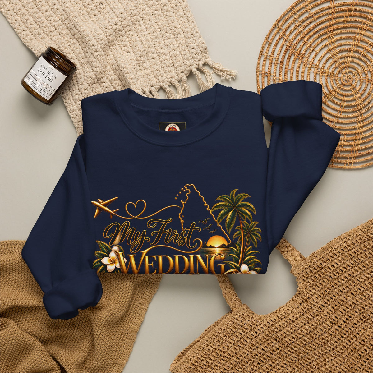 Personalized Sri Lanka Wedding Sweatshirt | Name on Right Sleeve
