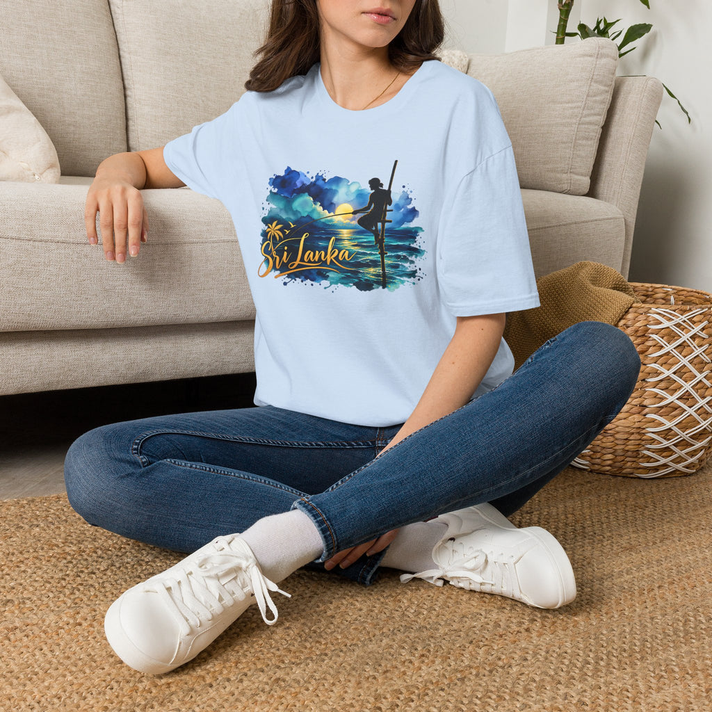Sri Lanka Watercolor Surf T-Shirt