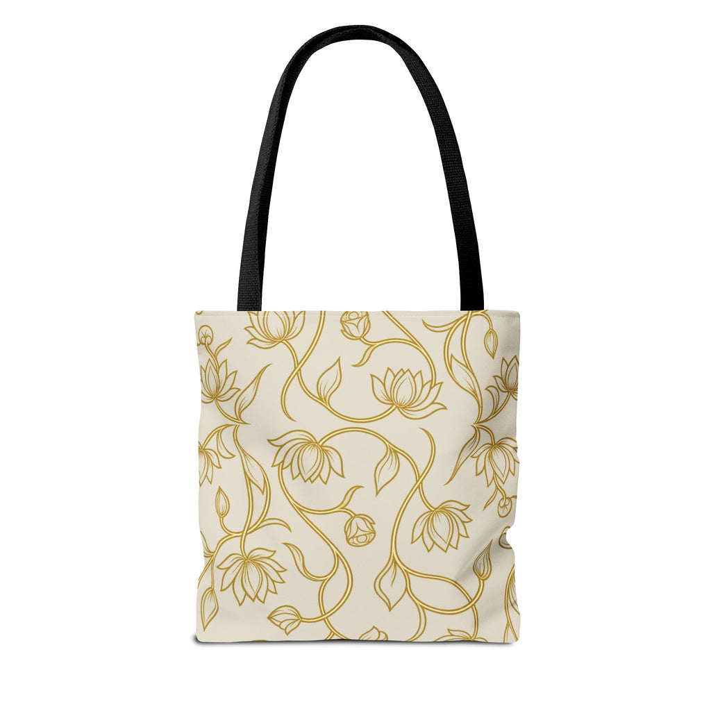 Ceylon Lotus Tote Bag Sri Lankan Temple Flower Canvas Shopper