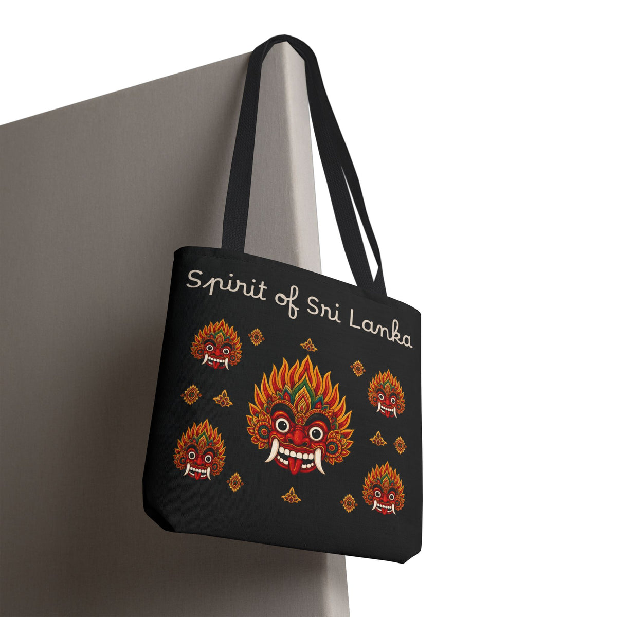Sri Lankan Gift Tote Bag Spirit of Sri Lanka Raksha Mask Design