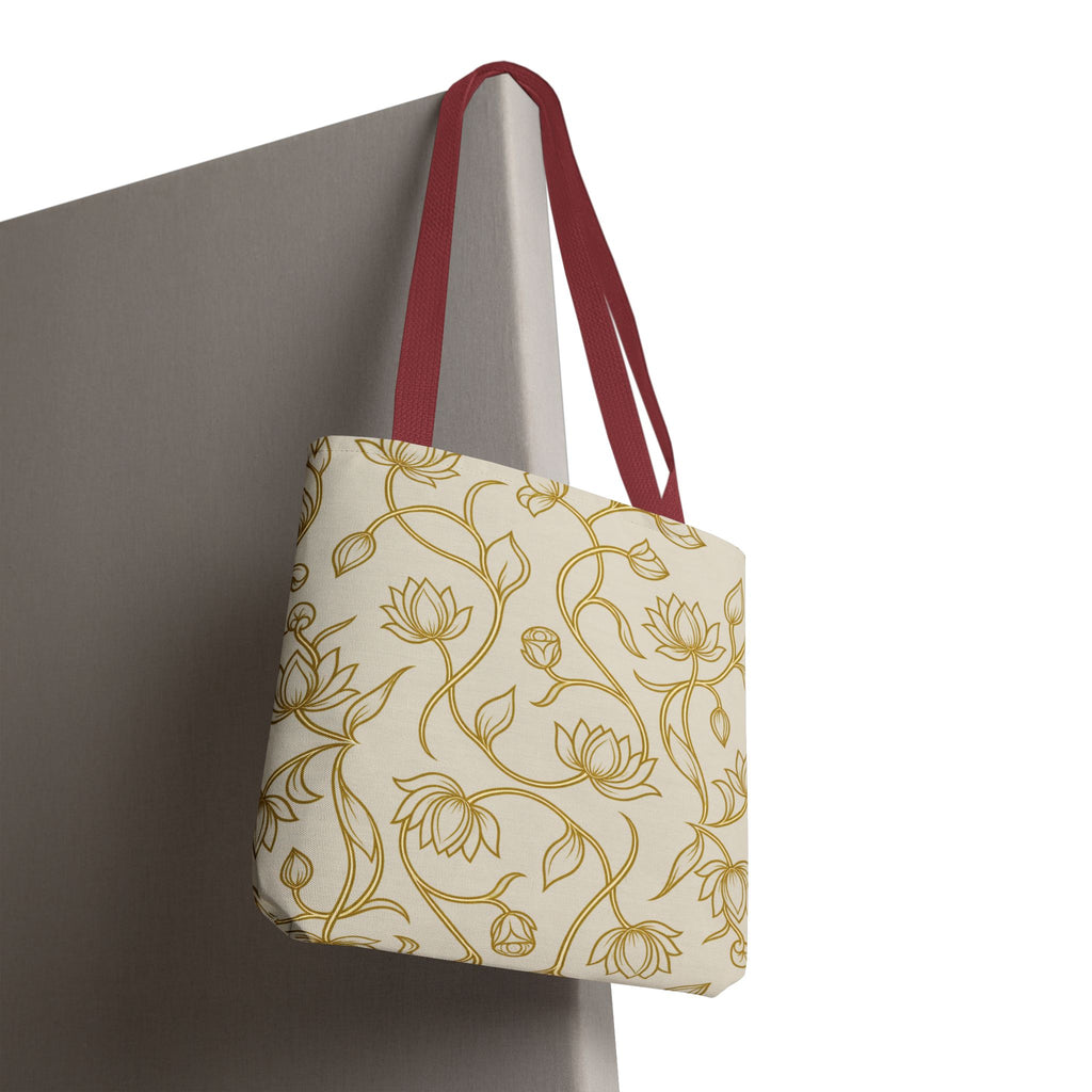 Ceylon Lotus Tote Bag Sri Lankan Temple Flower Canvas Shopper