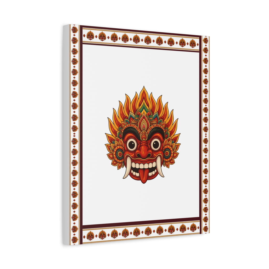 Raksha Mask Matte Canvas Stretched Wall Art