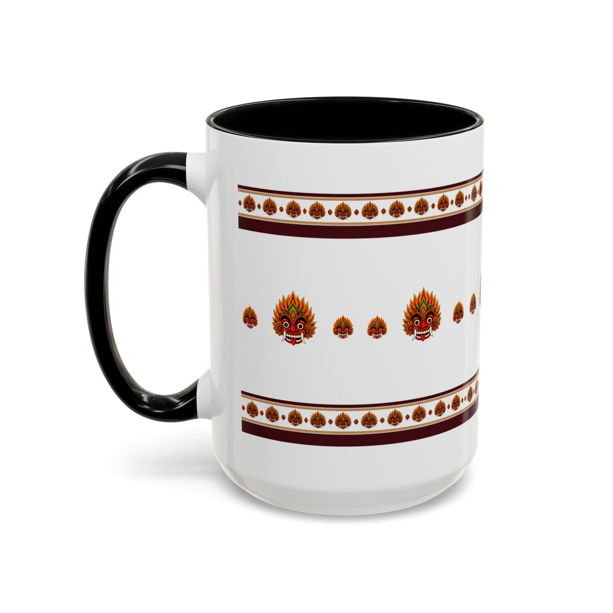 Raksha Mask Accent Coffee Mug Sri Lankan Design