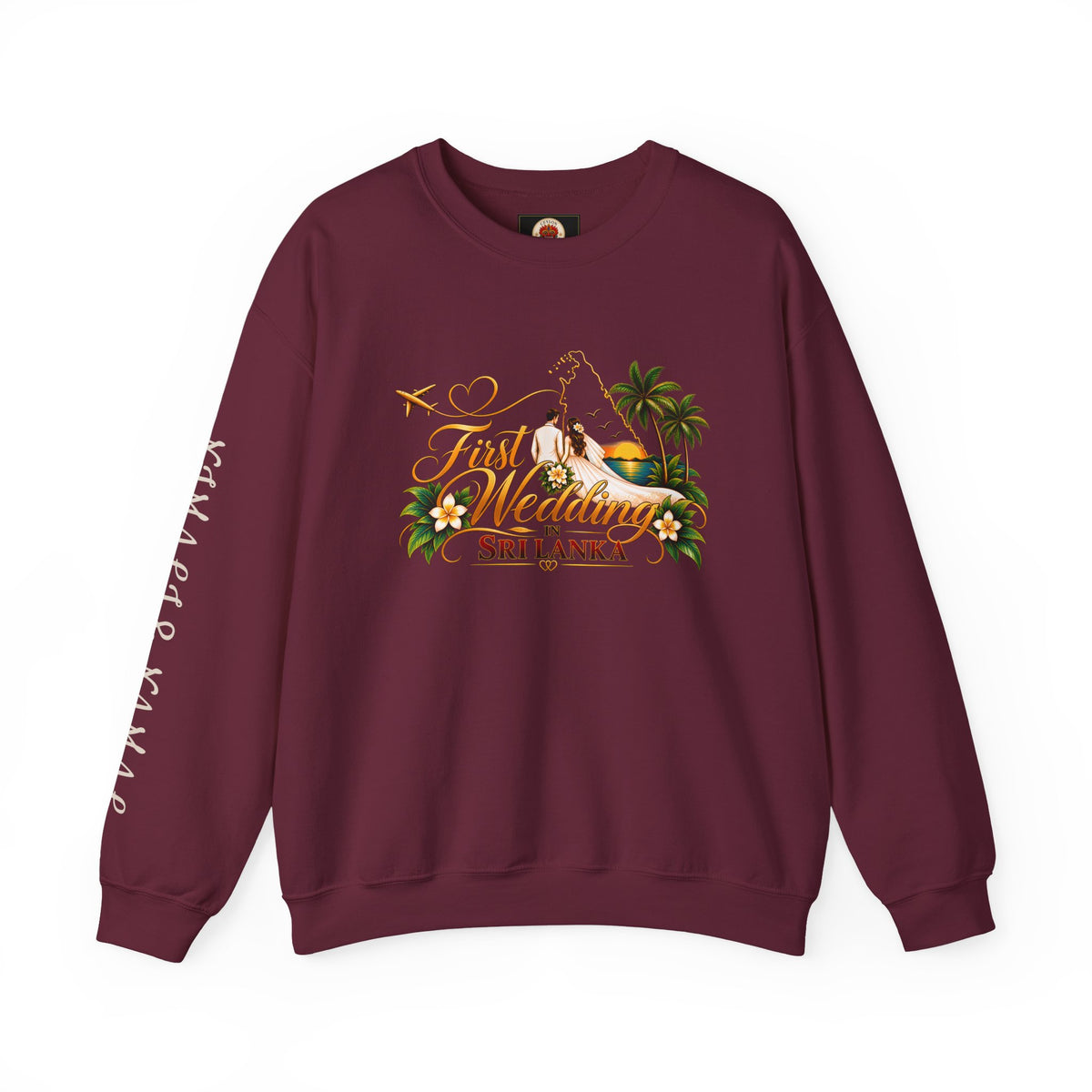 Personalized Sri Lanka Wedding Sweatshirt – Unisex Crewneck