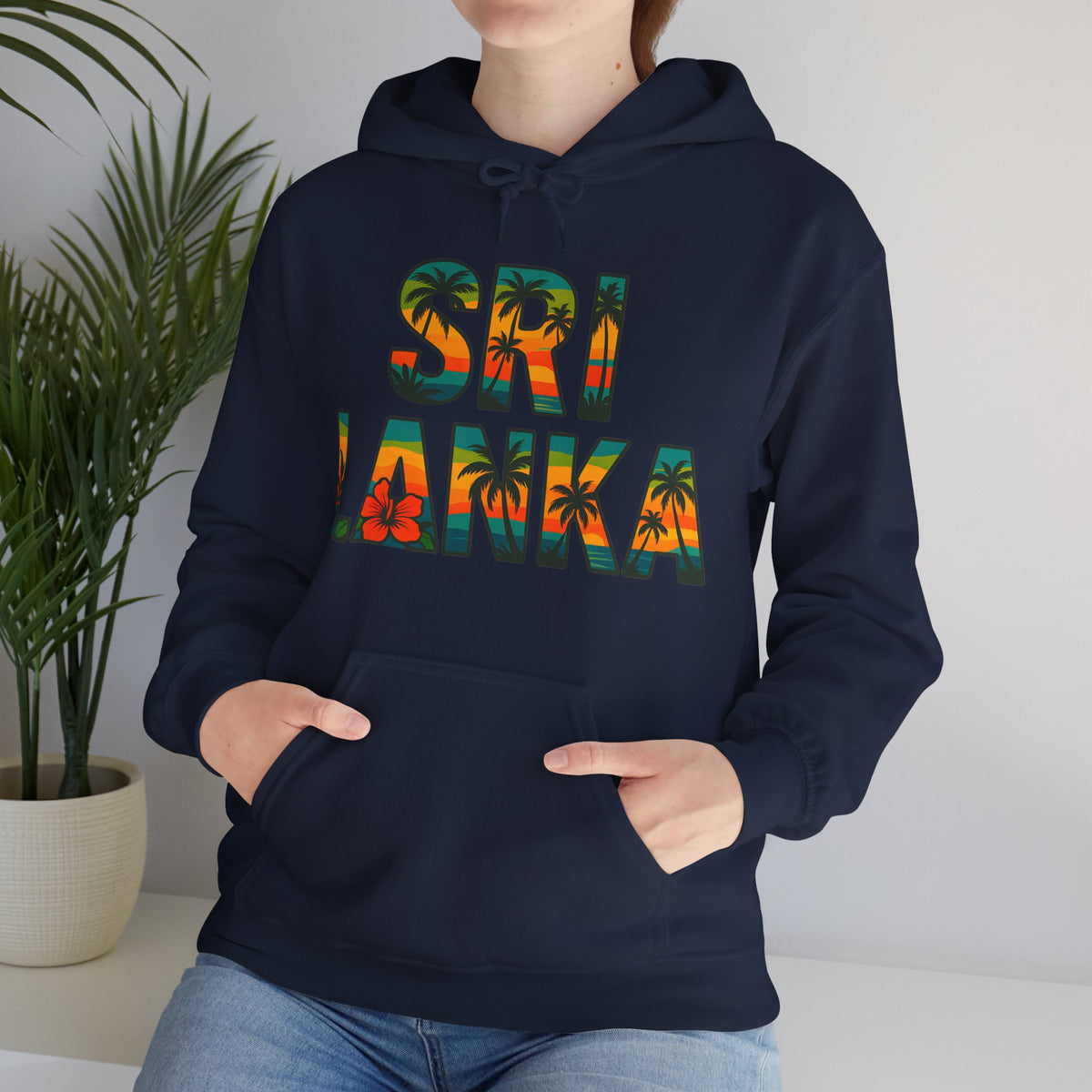 Sri Lanka Tropical Graphic Hoodie | Unisex Heritage Gift