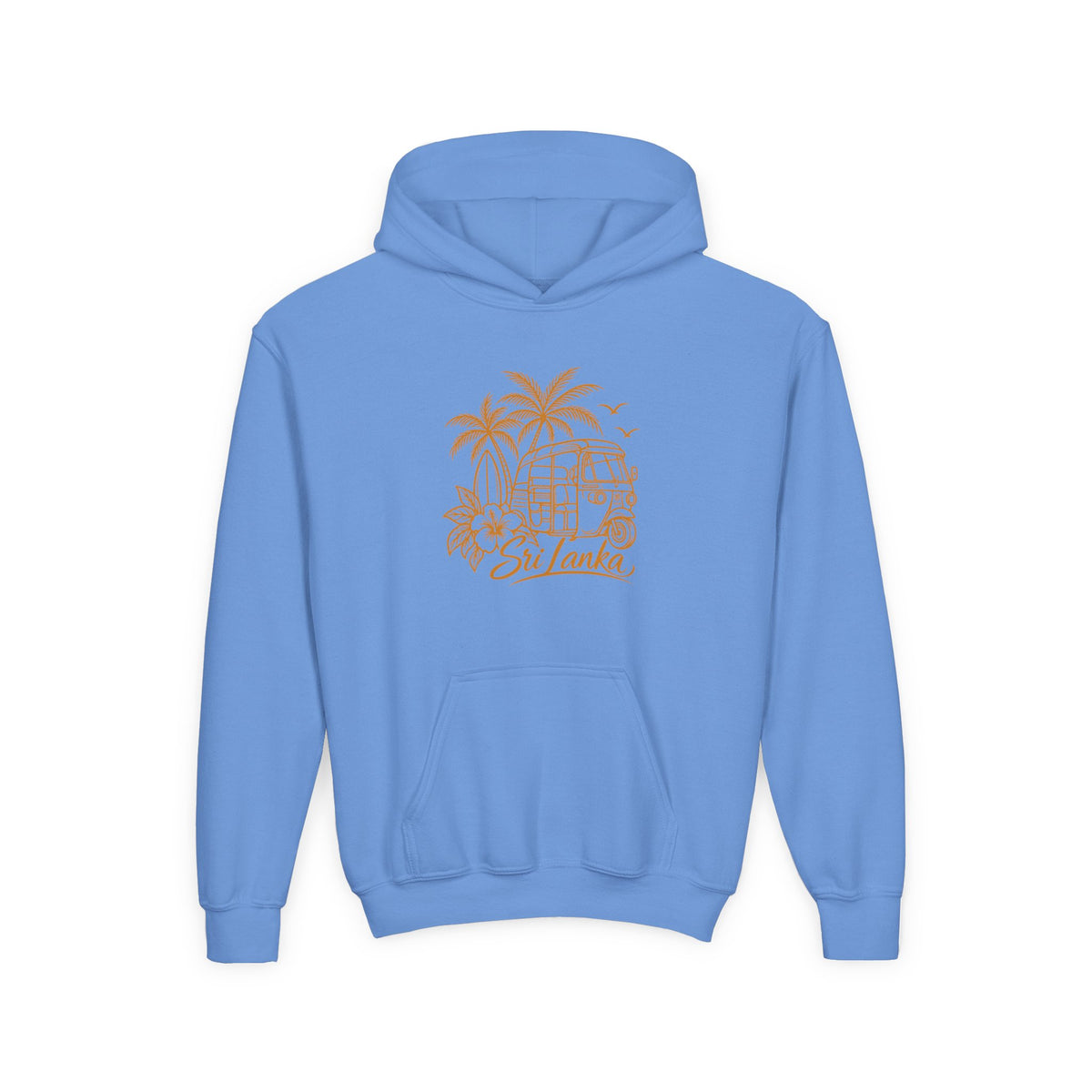 Sri Lanka Kids Hoodie Tropical Palm Tree Island Design