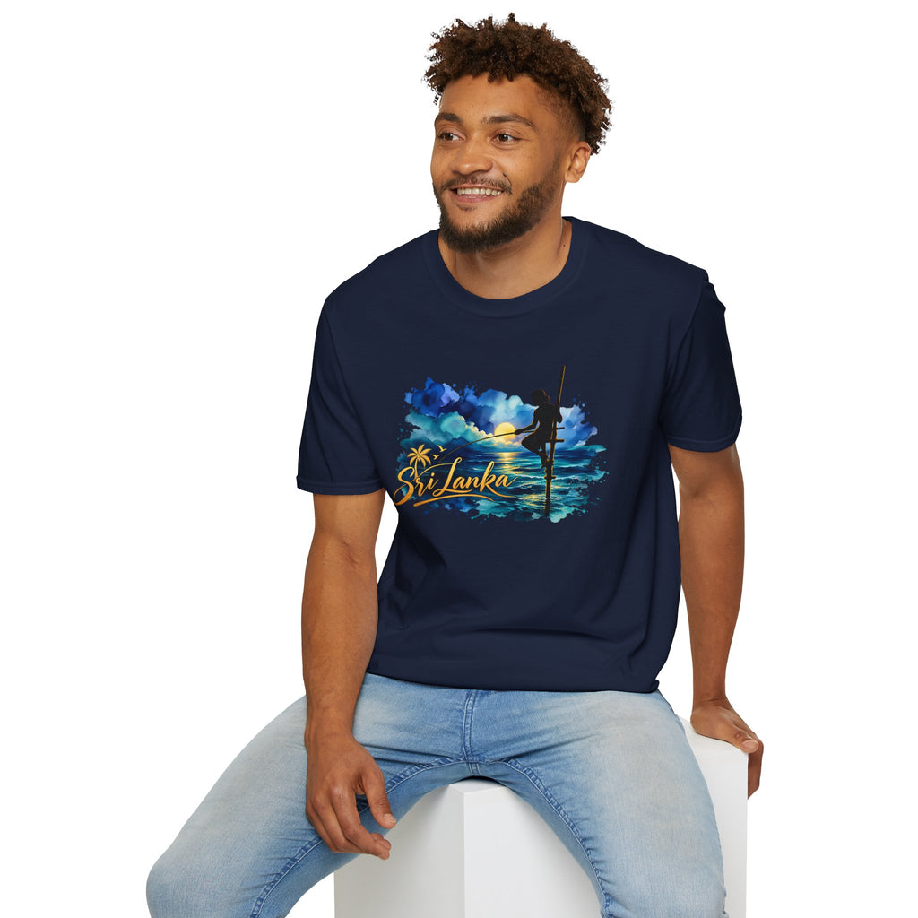 Sri Lanka Watercolor Surf T-Shirt