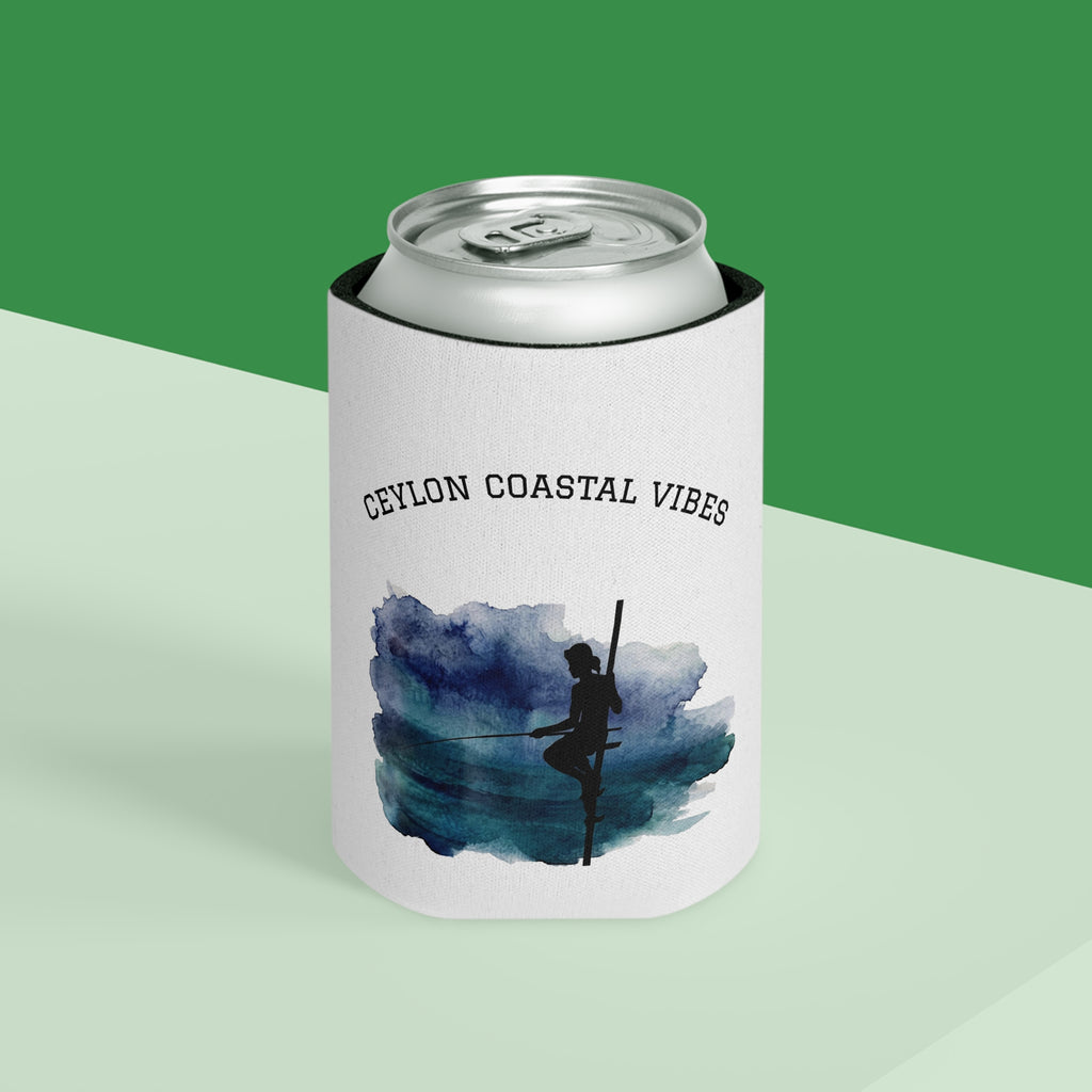 Sri Lankan Stilt Fisherman Can Cooler | Ceylon Coastal Vibes