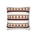 Raksha Stripe Cushion Cover Sri Lankan Devil Dance Repeat Pattern Throw Pillow