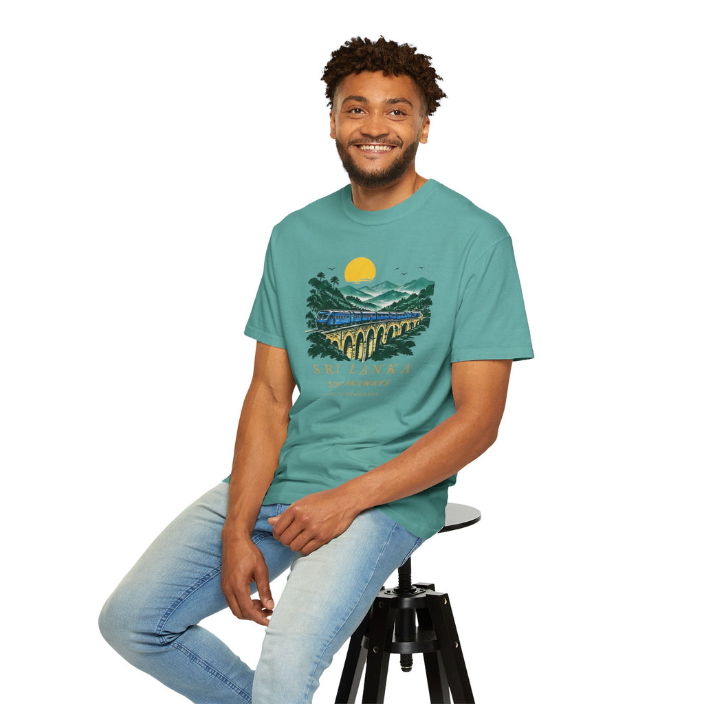 Sri Lanka Nine Arch Bridge Unisex T-Shirt Vintage Railway Tee