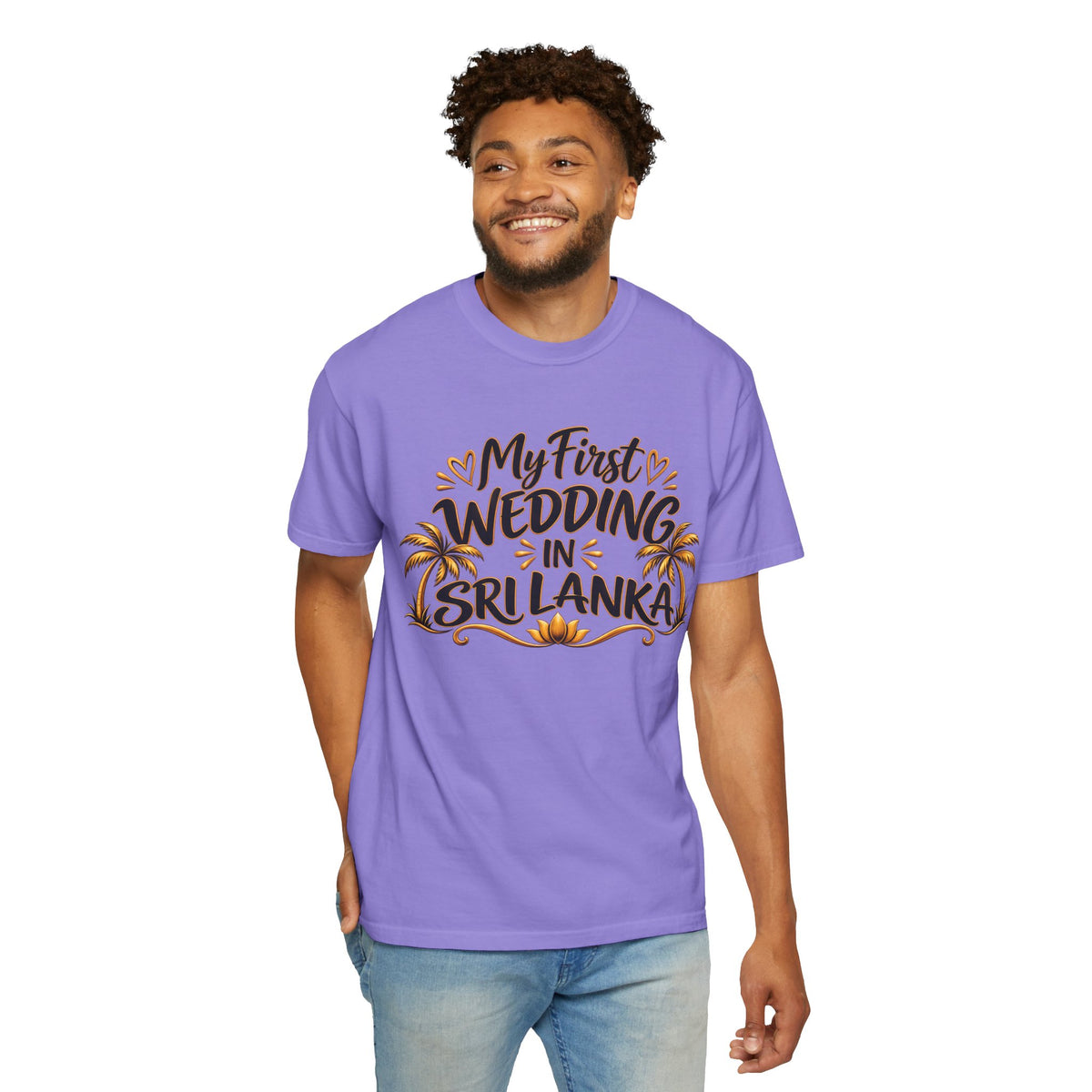 Sri Lanka Unisex Wedding T-Shirt – My First Wedding in Sri Lanka