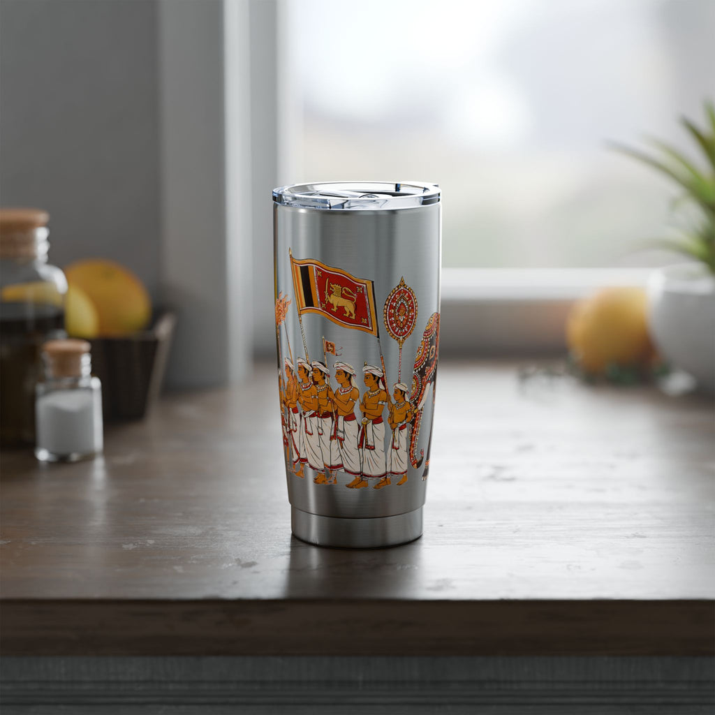 Sri Lanka Kandy Perahera Procession Tumbler 20oz | White