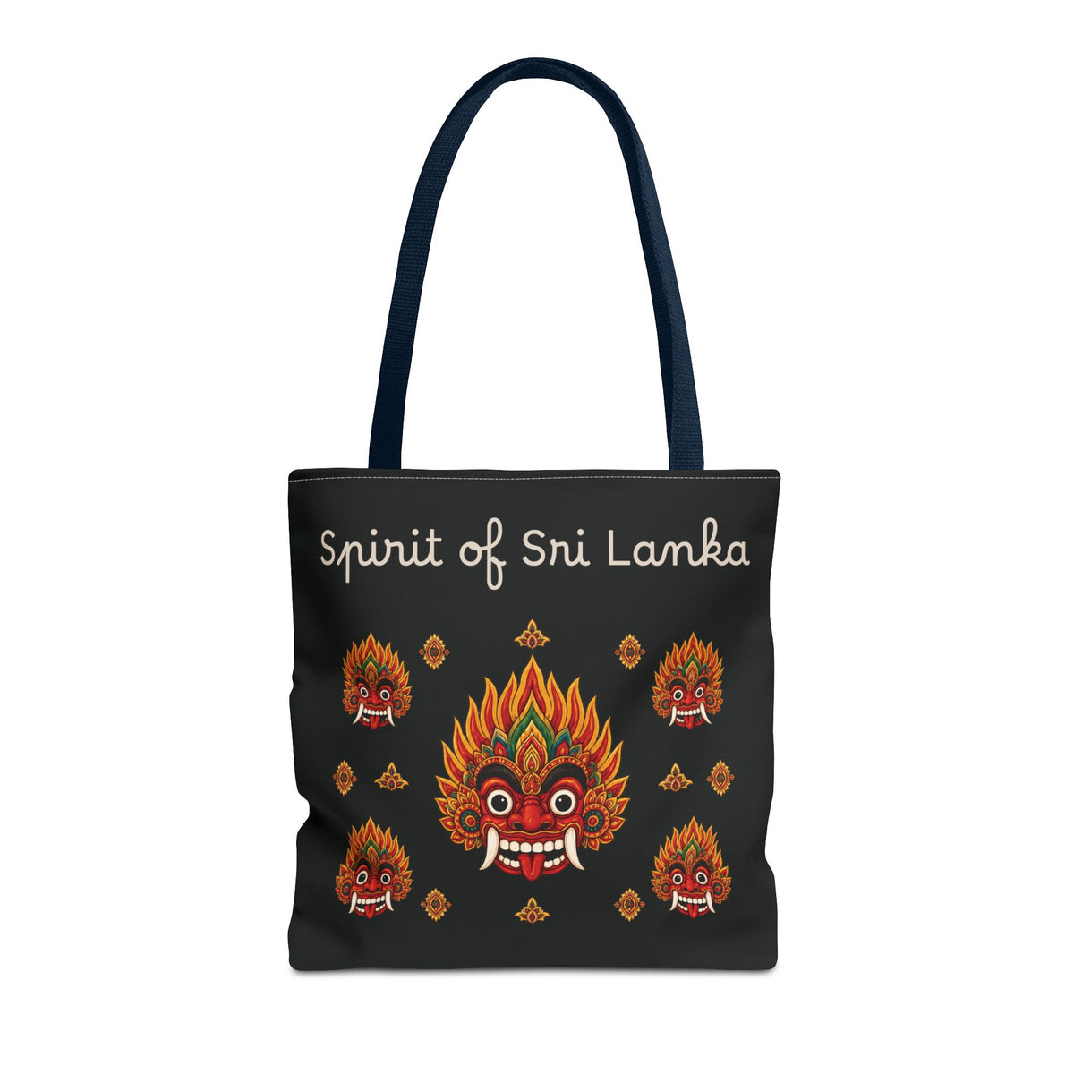 Sri Lankan Gift Tote Bag Spirit of Sri Lanka Raksha Mask Design