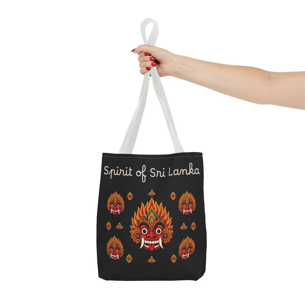 Sri Lankan Gift Tote Bag Spirit of Sri Lanka Raksha Mask Design