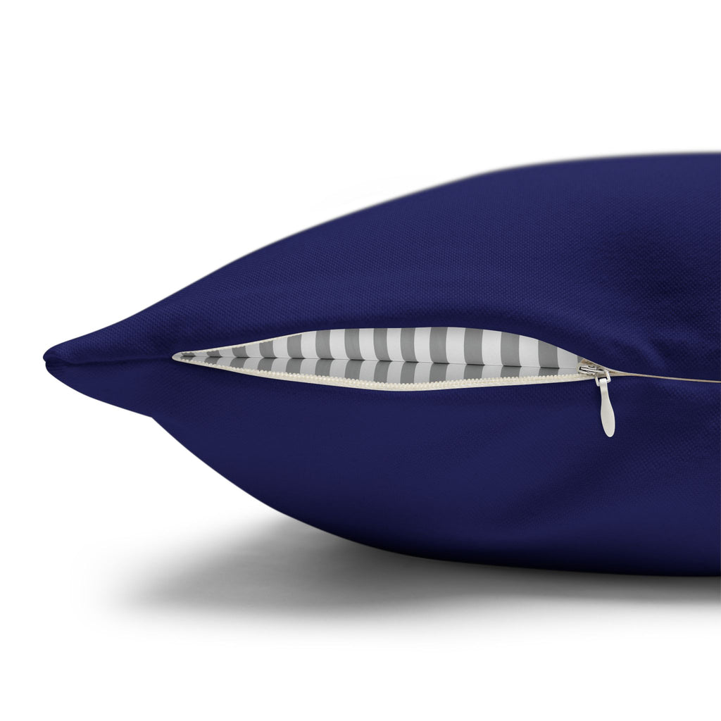 Kandyan Heritage Cushion Cover – Navy & Gold Floral Pillowcase
