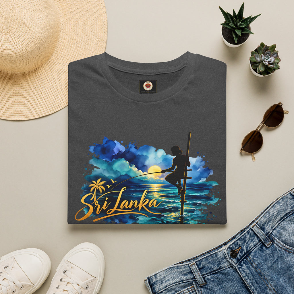 Sri Lanka Watercolor Surf T-Shirt