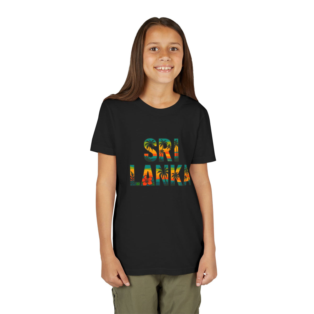 Sri Lanka Tropical Youth T-Shirt | Kids’ Heritage Gift