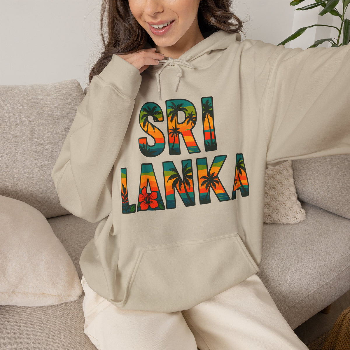 Sri Lanka Tropical Graphic Hoodie | Unisex Heritage Gift