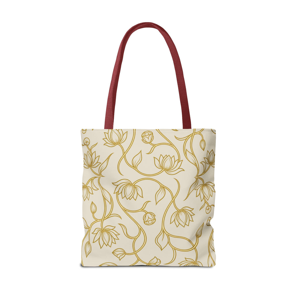 Ceylon Lotus Tote Bag Sri Lankan Temple Flower Canvas Shopper
