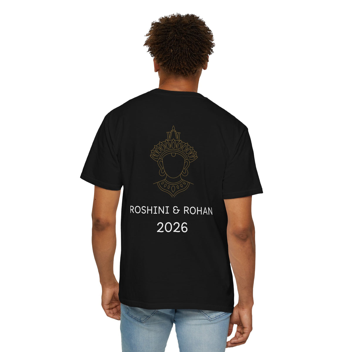 Sri Lanka Destination Wedding T-Shirt — "First Wedding Sri Lanka" Couple Tee (Roshini & Rohan 2026)