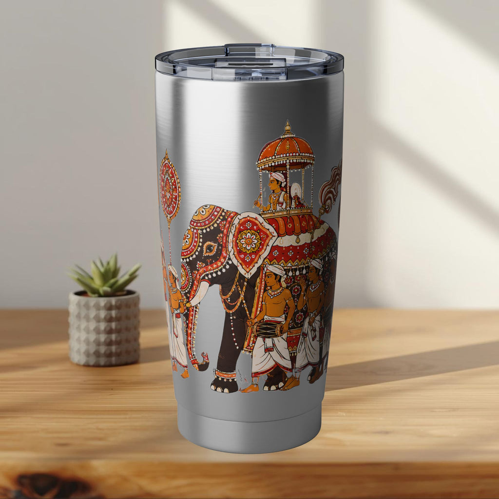 Sri Lanka Kandy Perahera Procession Tumbler 20oz | White