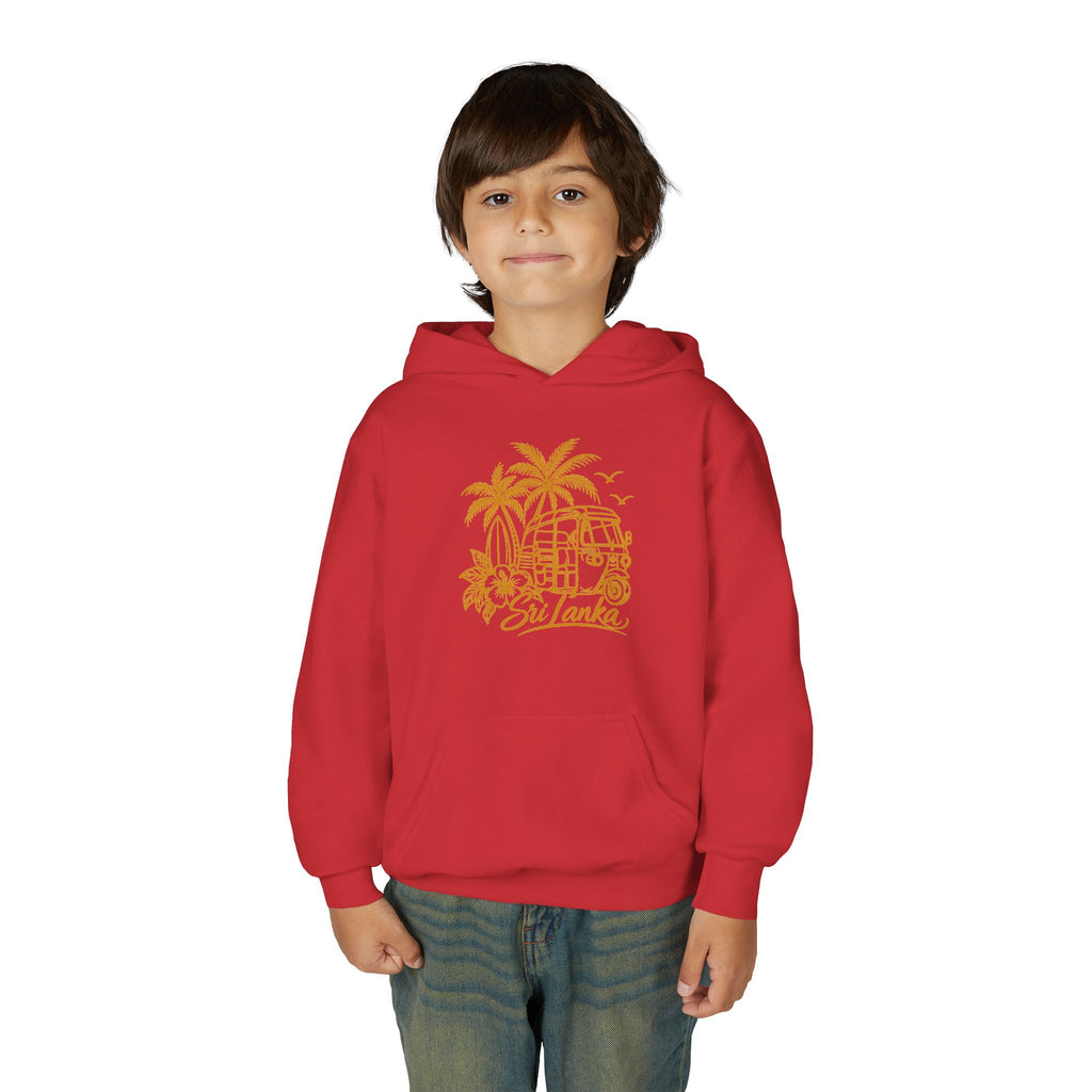 Sri Lanka Kids Hoodie Tropical Palm Tree Island Design
