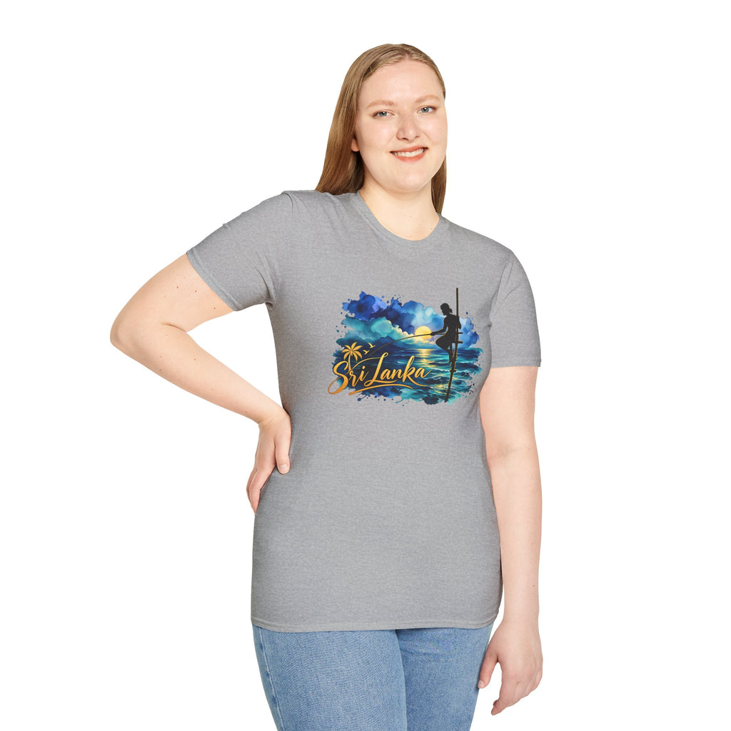 Sri Lanka Watercolor Surf T-Shirt