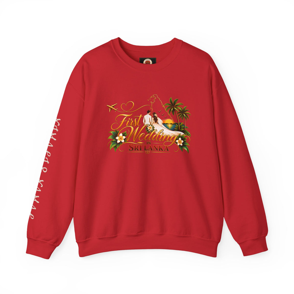 Personalized Sri Lanka Wedding Sweatshirt – Unisex Crewneck