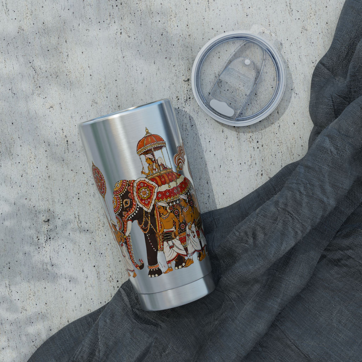 Sri Lanka Kandy Perahera Procession Tumbler 20oz | White