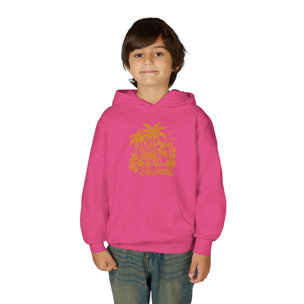 Sri Lanka Kids Hoodie Tropical Palm Tree Island Design