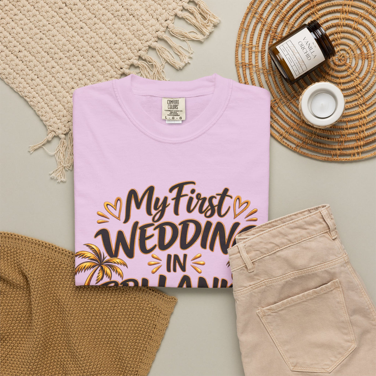 Sri Lanka Unisex Wedding T-Shirt – My First Wedding in Sri Lanka