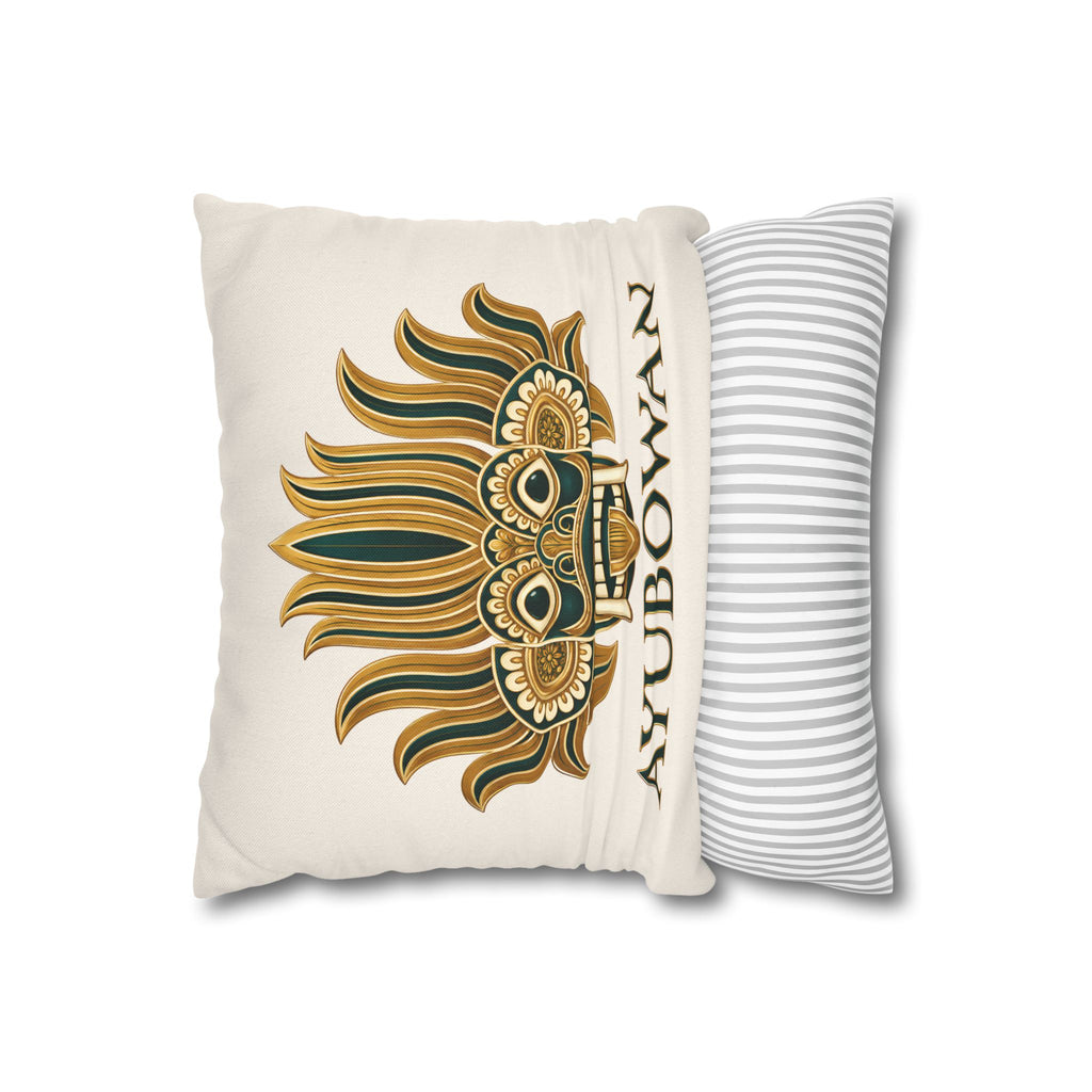 Sri Lankan Gift Pillowcase – Ayubowan Mask Cushion Cover
