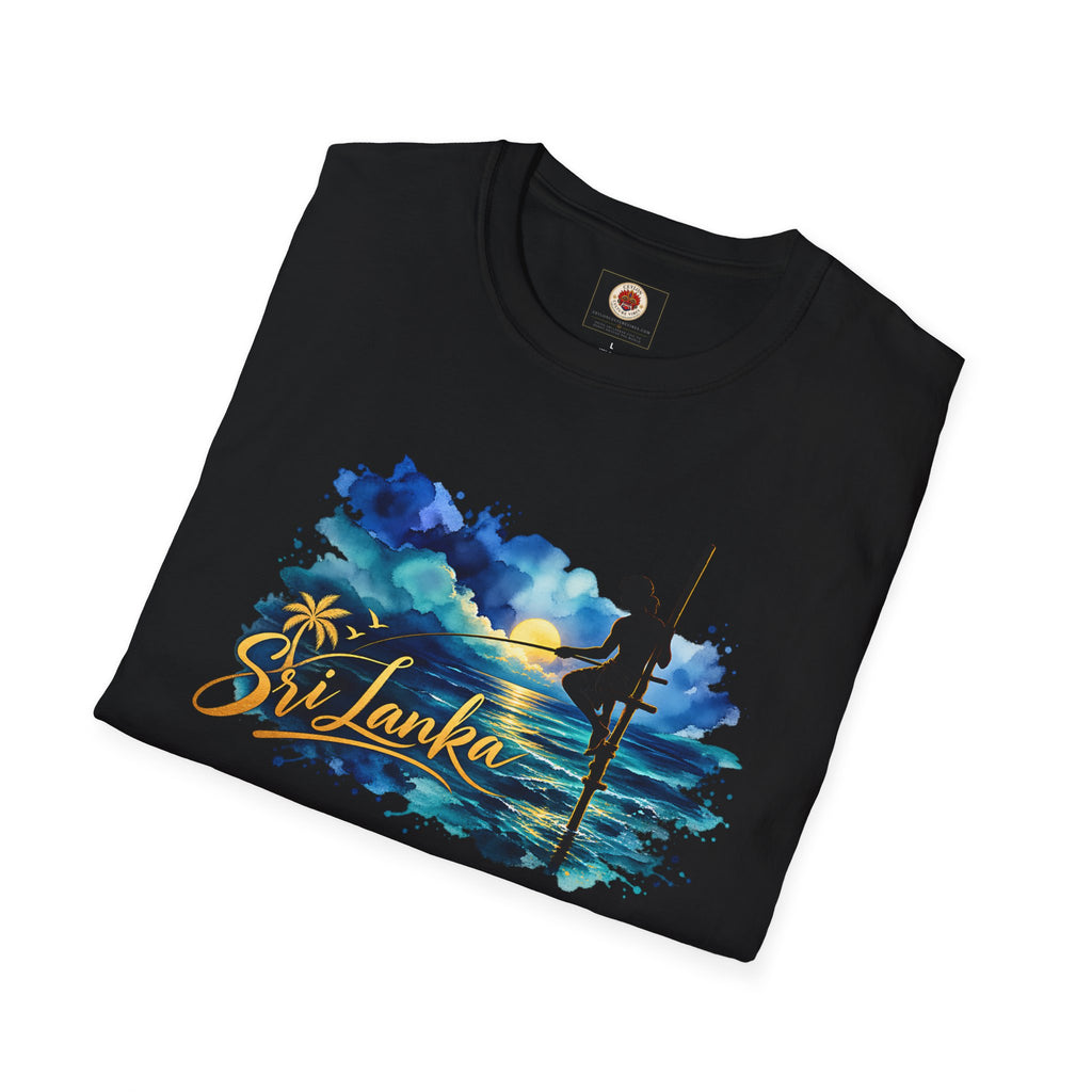 Sri Lanka Watercolor Surf T-Shirt