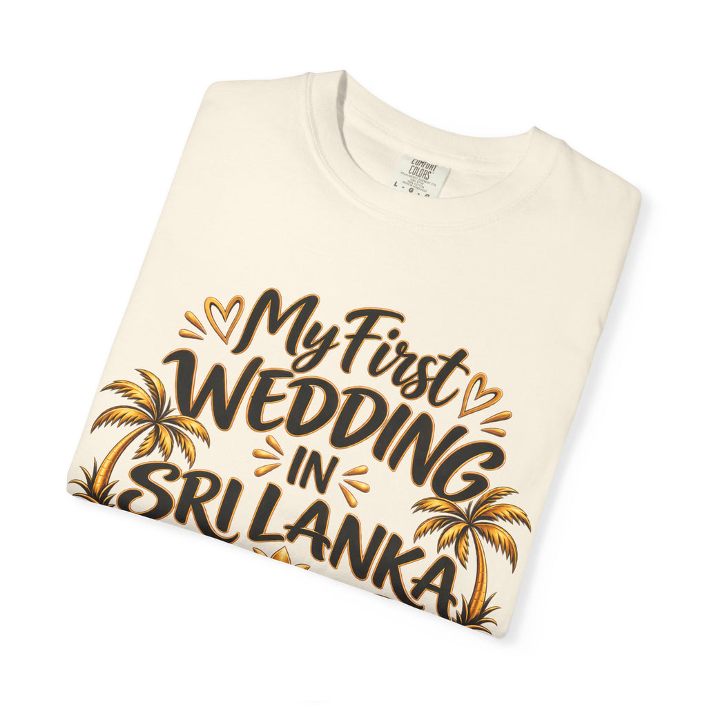 Sri Lanka Unisex Wedding T-Shirt – My First Wedding in Sri Lanka