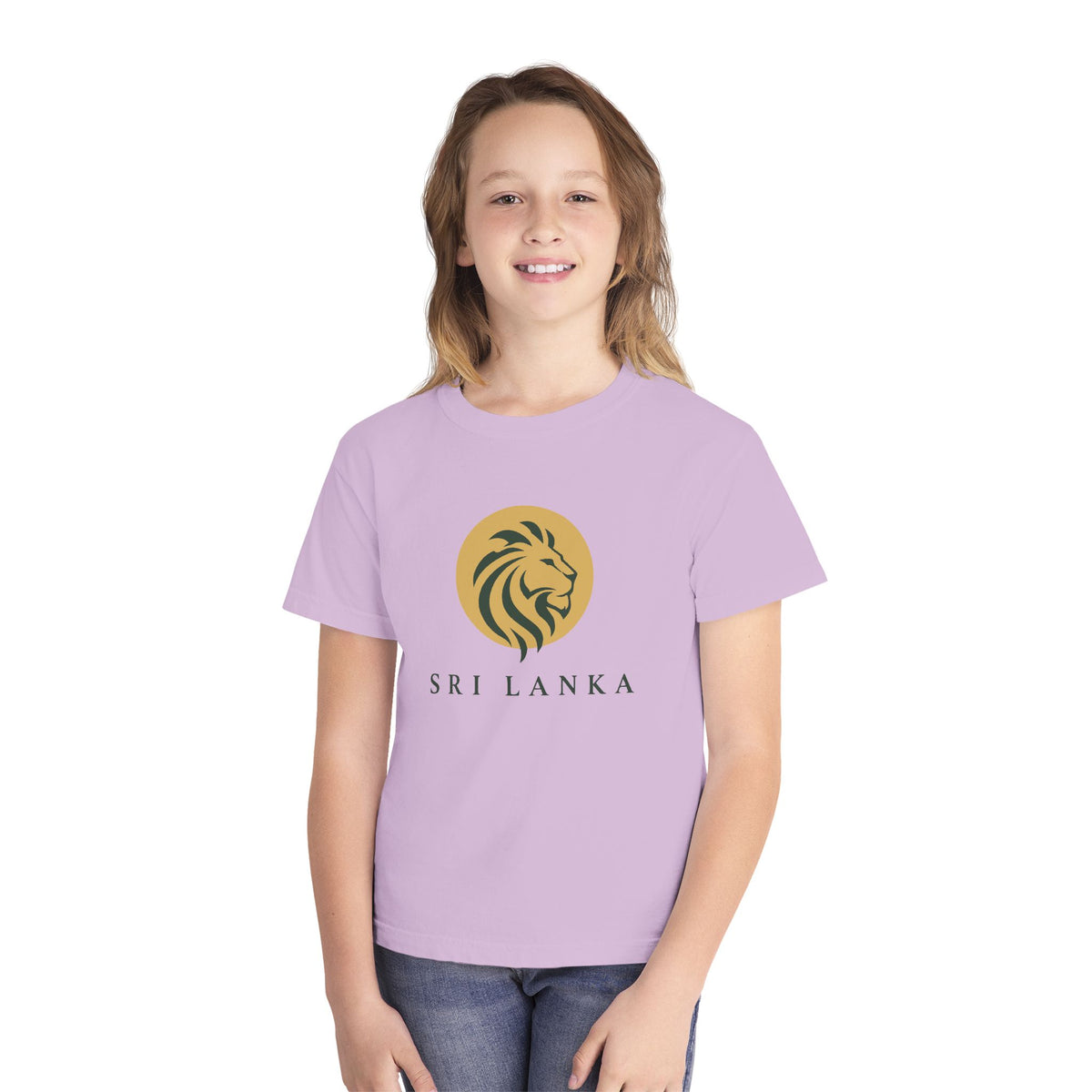 Sri Lanka Lion Kids’ T-Shirt | Garment-Dyed Cotton