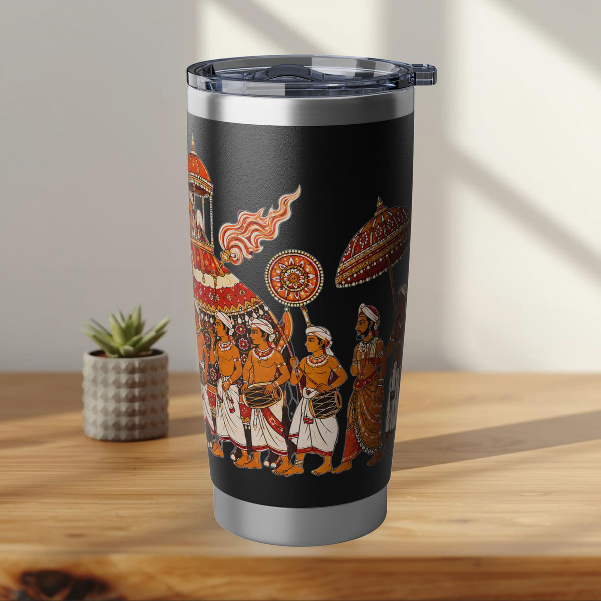 Sri Lanka Kandy Perahera Procession Tumbler 20oz | White
