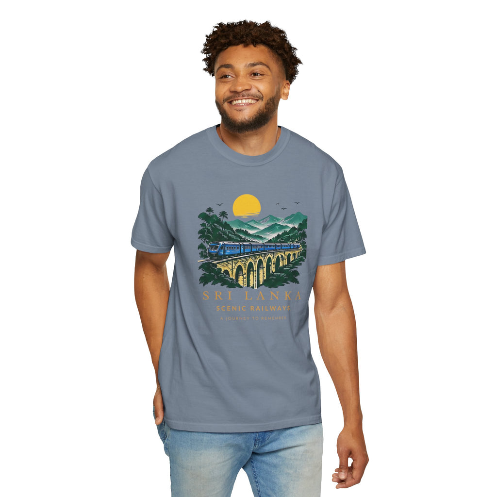 Sri Lanka Nine Arch Bridge Unisex T-Shirt Vintage Railway Tee
