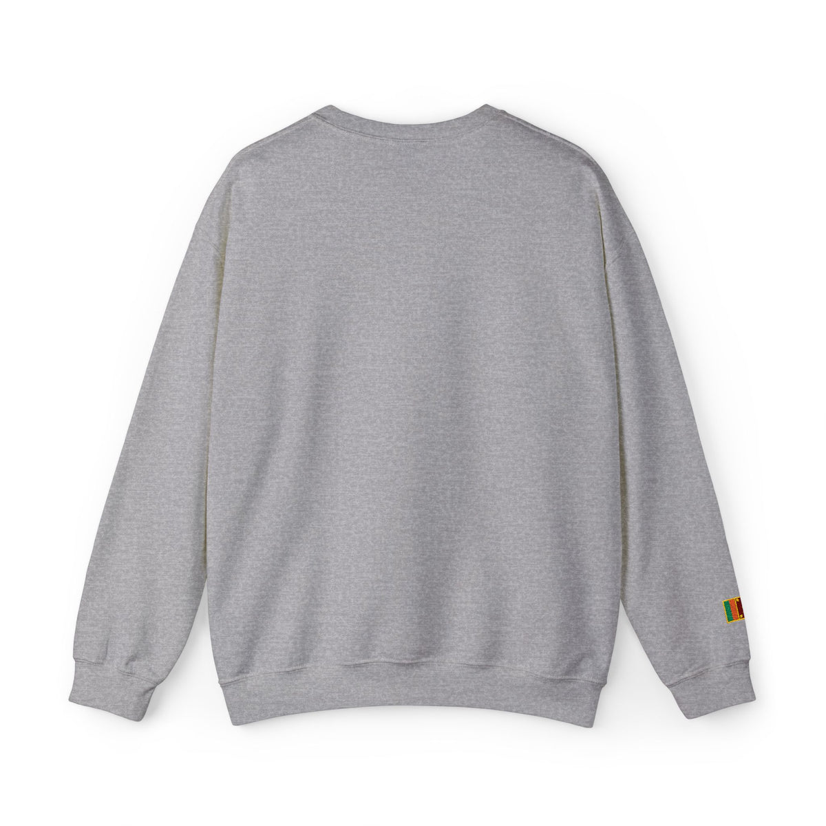 Embroideredlion face srilanka flag Minimal Palm Crest Sweatshirt — Small Tropical Logo Crewneck