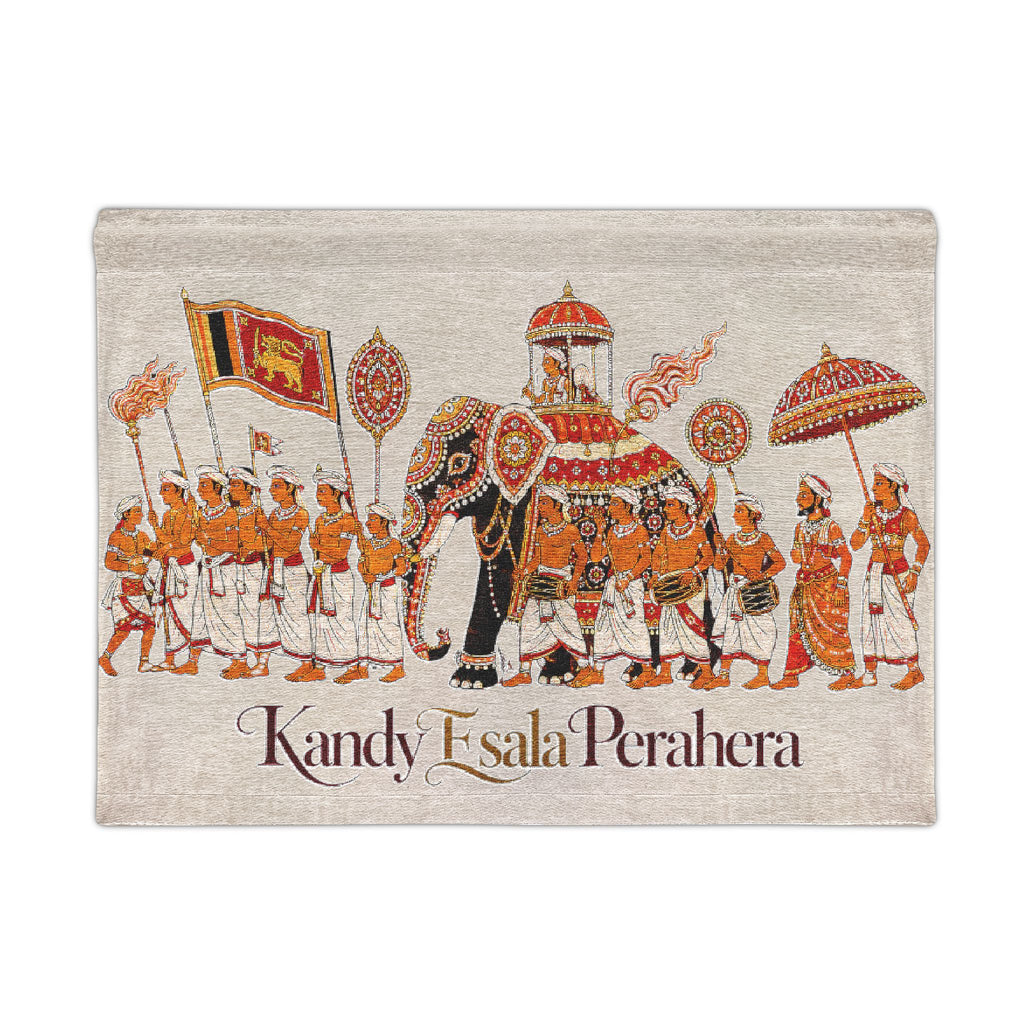 Kandy Esala Perahera Woven Wall Tapestry | Sri Lankan Gift